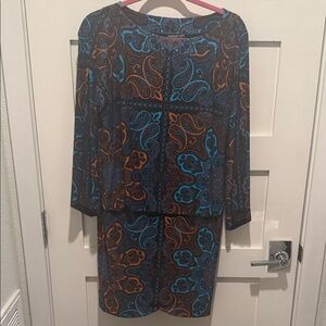 Colorful Paisley Long Sleeve blouse or dress